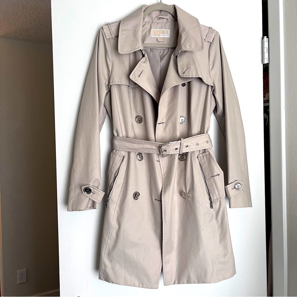 MICHAEL Michael Kors Light Tan Trench Coat
